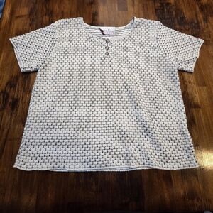 Vintage Carolina Colours  Textured Knit Top Granola